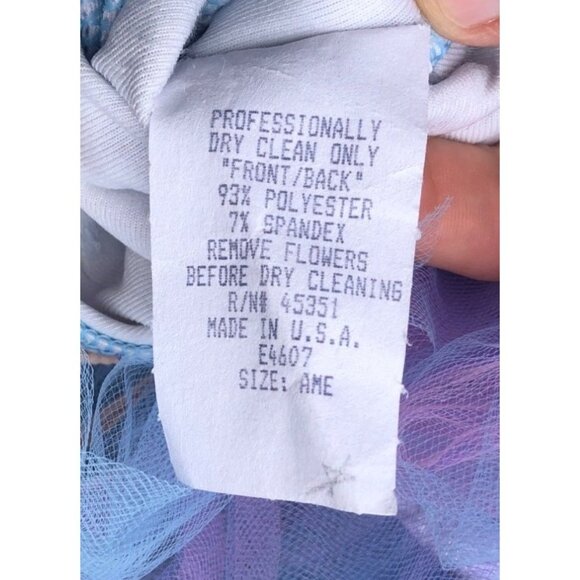 Curtain Call Dance Costume Ballet Tutu Size AME Adult Medium Pink Blue Roses - Picture 8 of 8